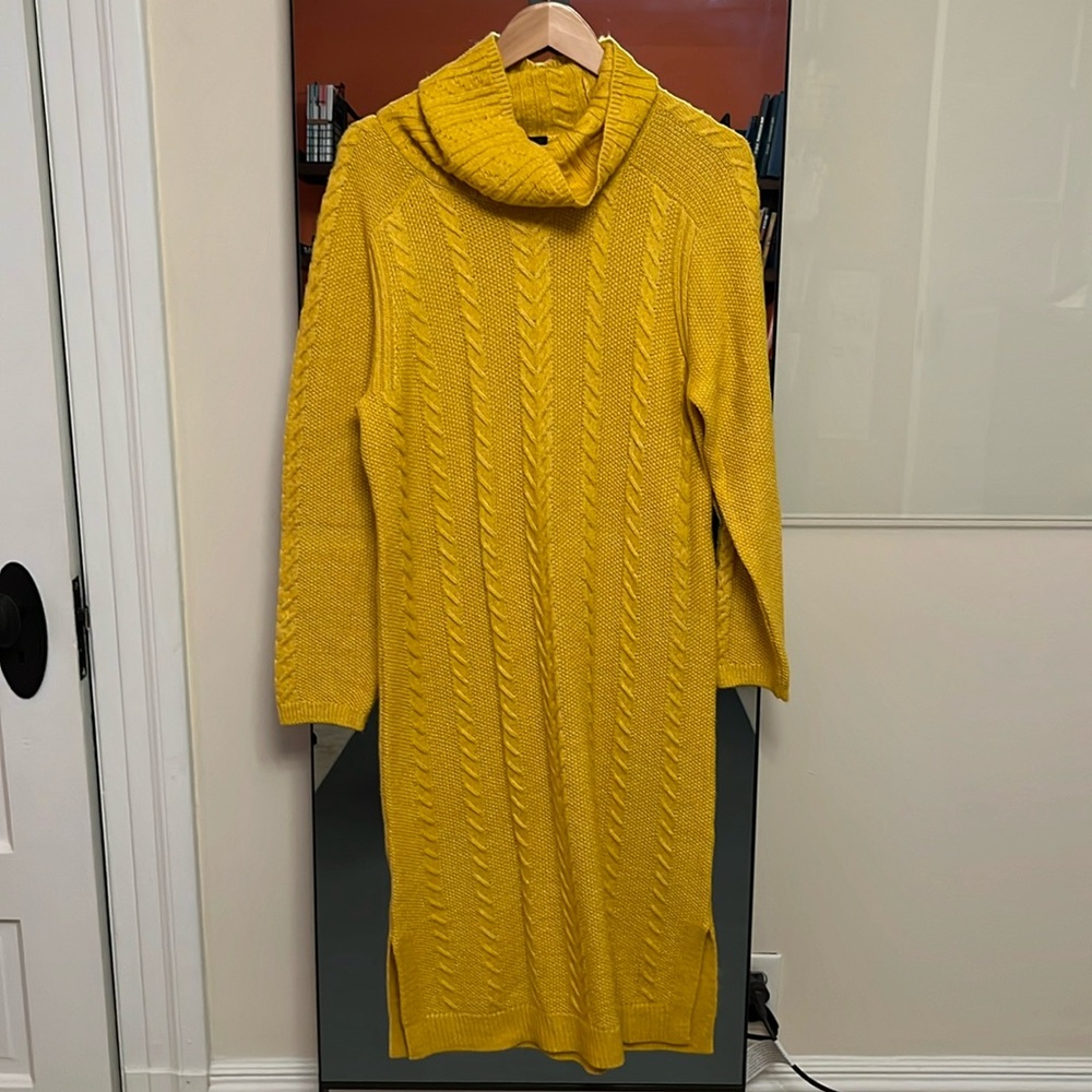 Ann Taylor Cable Knit Sweater Dress